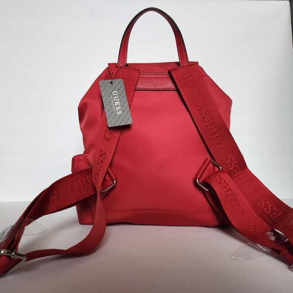 🔥 LIMITED ONLY 🔥 New Red Guess Pippen Backpack - Picture 2 of 8